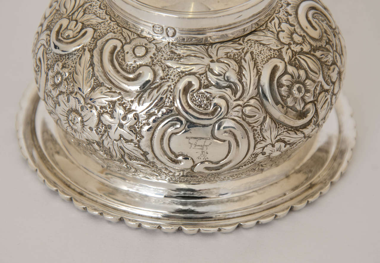Early 19th Century Antique Silver George III Wine Funnel For Sale
