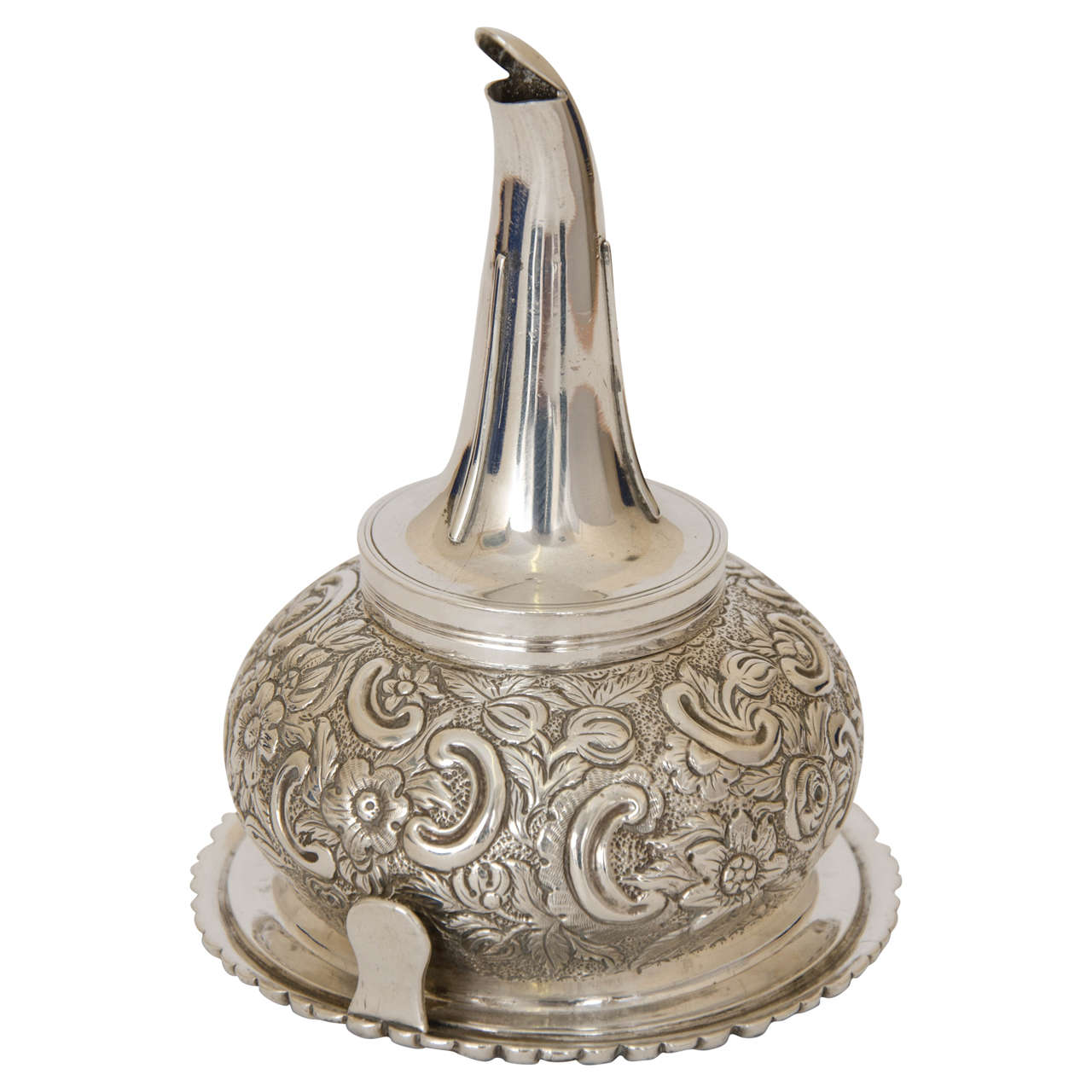 Antique Silver George III Wine Funnel For Sale