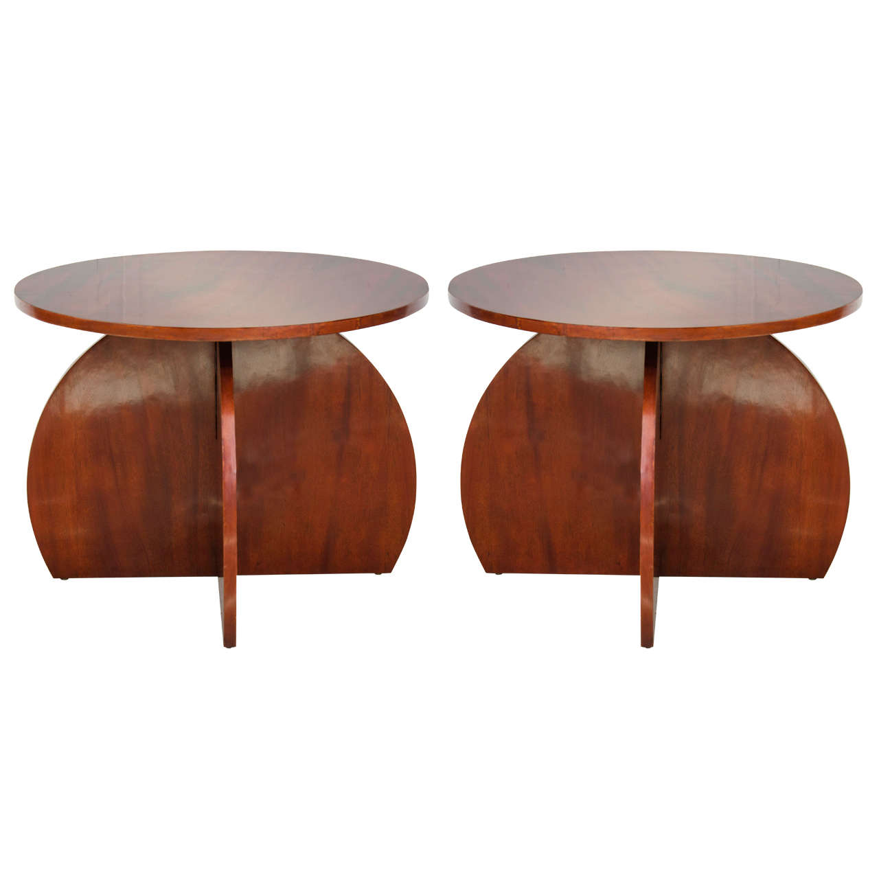 Pair of French  Art Deco Side Tables For Sale