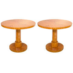Pair of Fine French Art Deco Side Tables