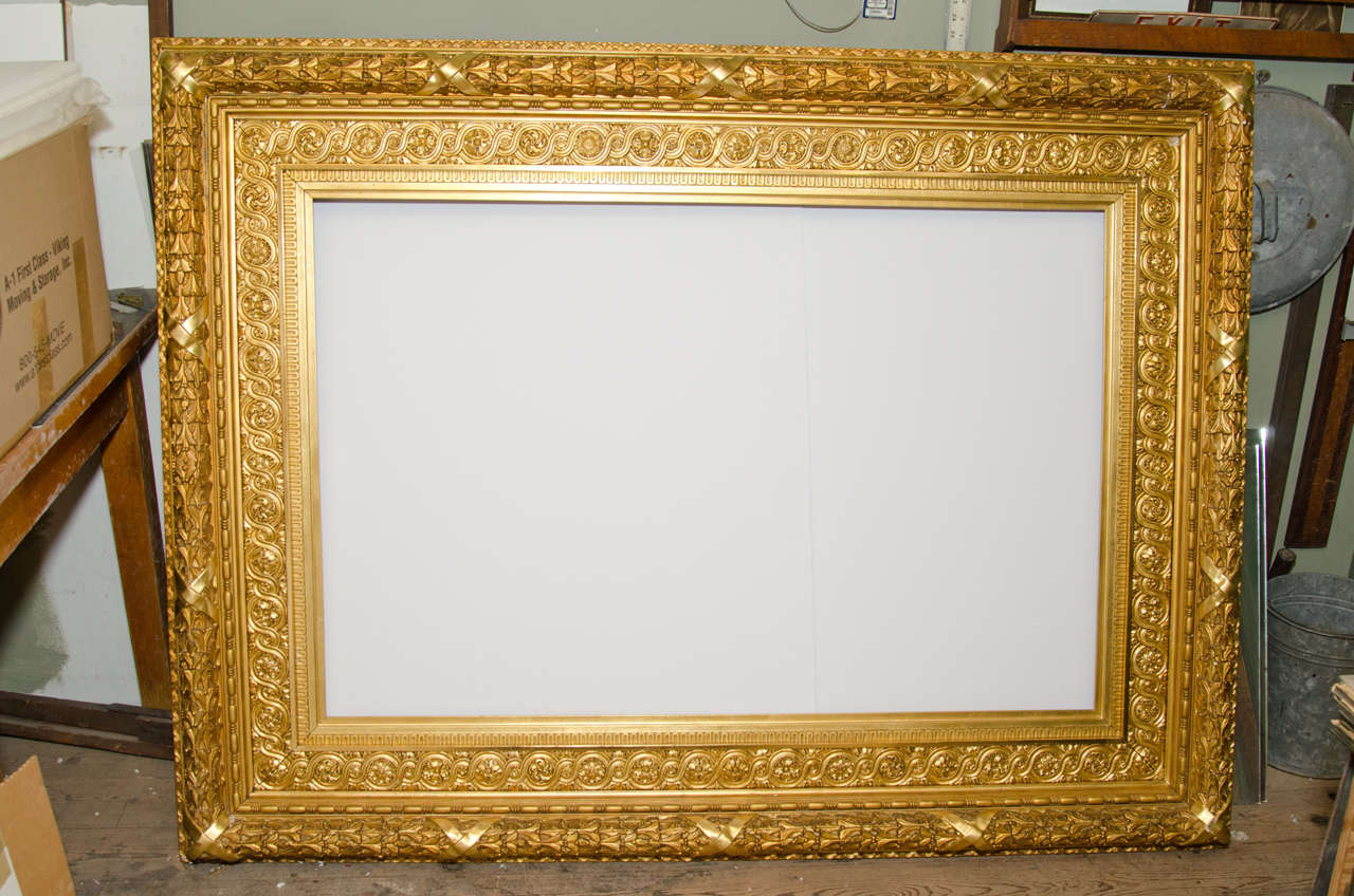 Gigantic 19th Century American Beaux-Arts Composition Salon Frame
