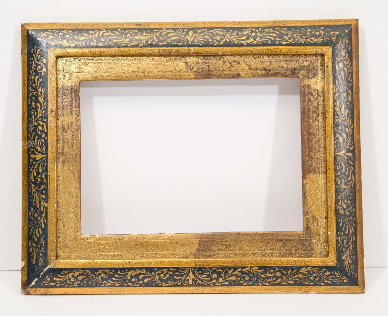 Florentine Gilded and Paint Decorated Renaissance Revival Frame