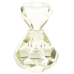 Glamourous Hollywood Cut Crystal Perfume Bottle