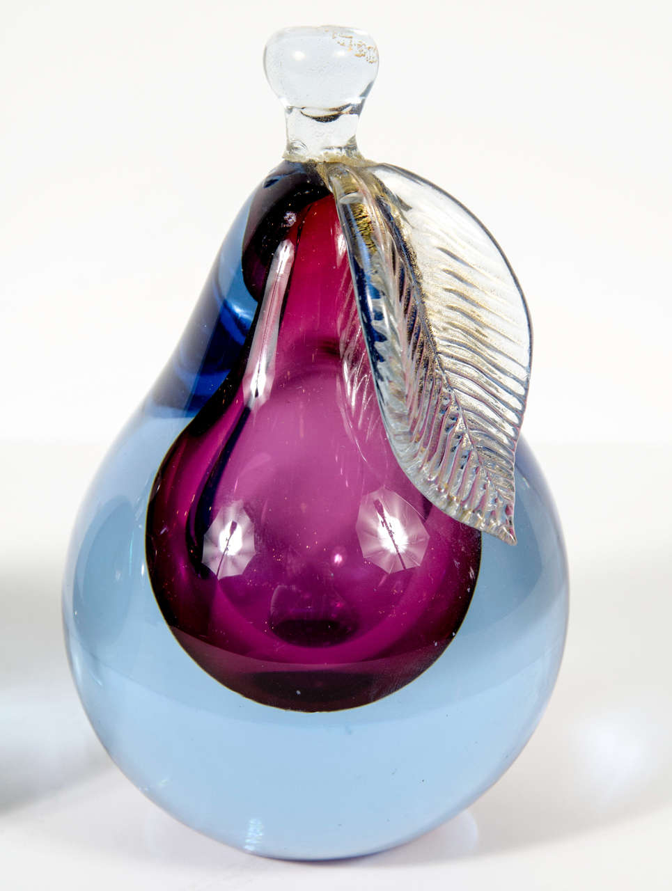 20th Century Hand Blown Murano Glass Pear and Apple by Barbini