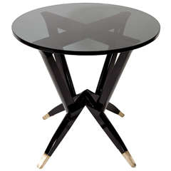 Mid-Century Modernist Sculptural Occasional Table in the Manner of Gio Ponti