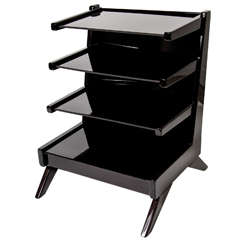 Exceptional 4 Tiered End Table/magazine Stand by Edward Wormley for Dunbar
