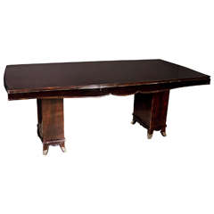Elegant Art Deco Dining Table Attributed to Adnet