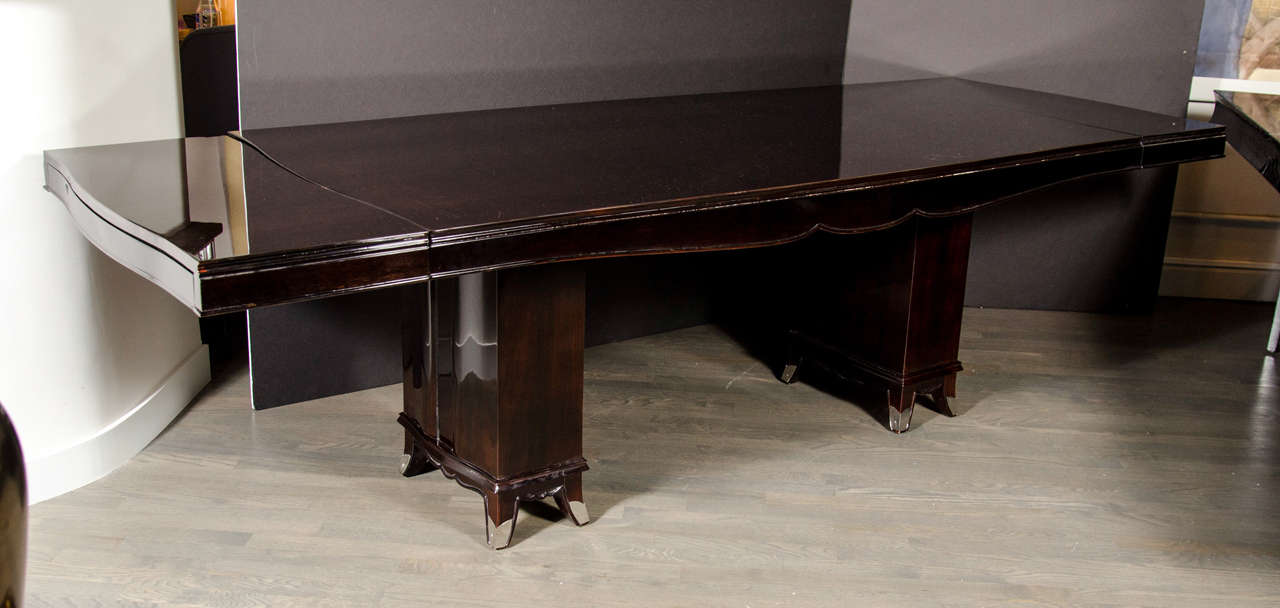 Elegant Art Deco Dining Table Attributed to Adnet 3