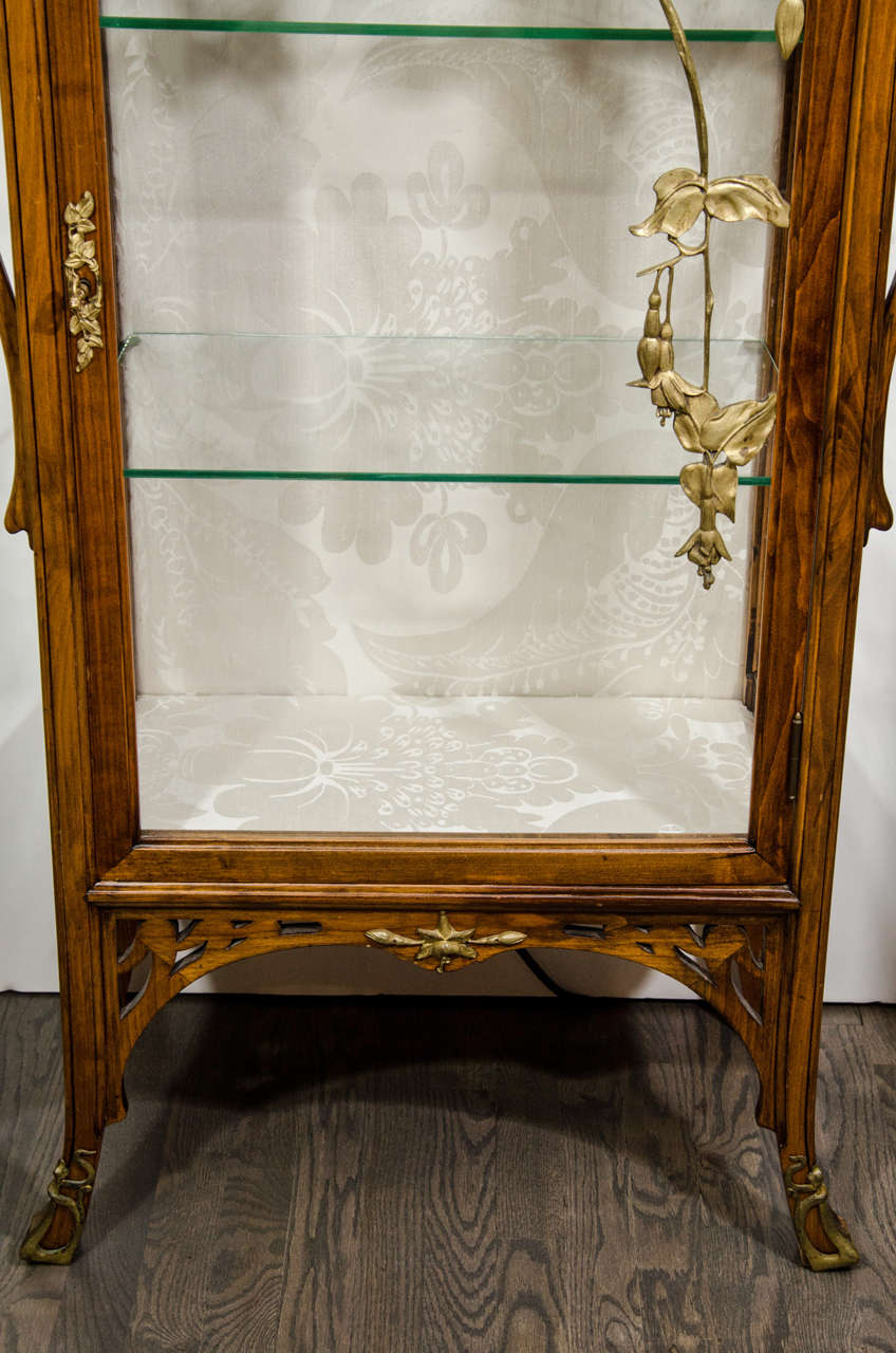 French Exquisite Art Nouveau Vitrine by Georges Guerin