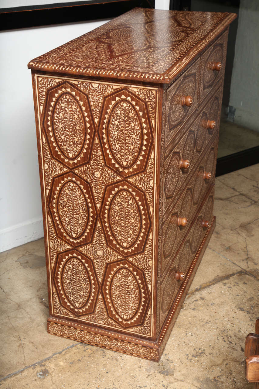 Inlaid Chest of Drawers at 1stdibs