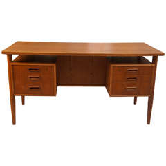 Midcentury Danish, Six Drawer Desk