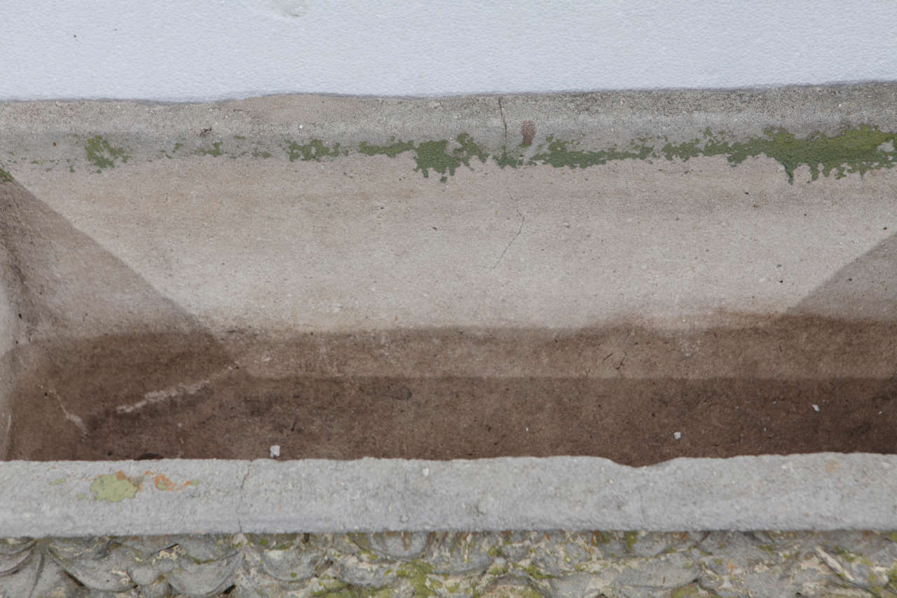 Mid-20th Century Vintage Concrete Garden Trough For Sale