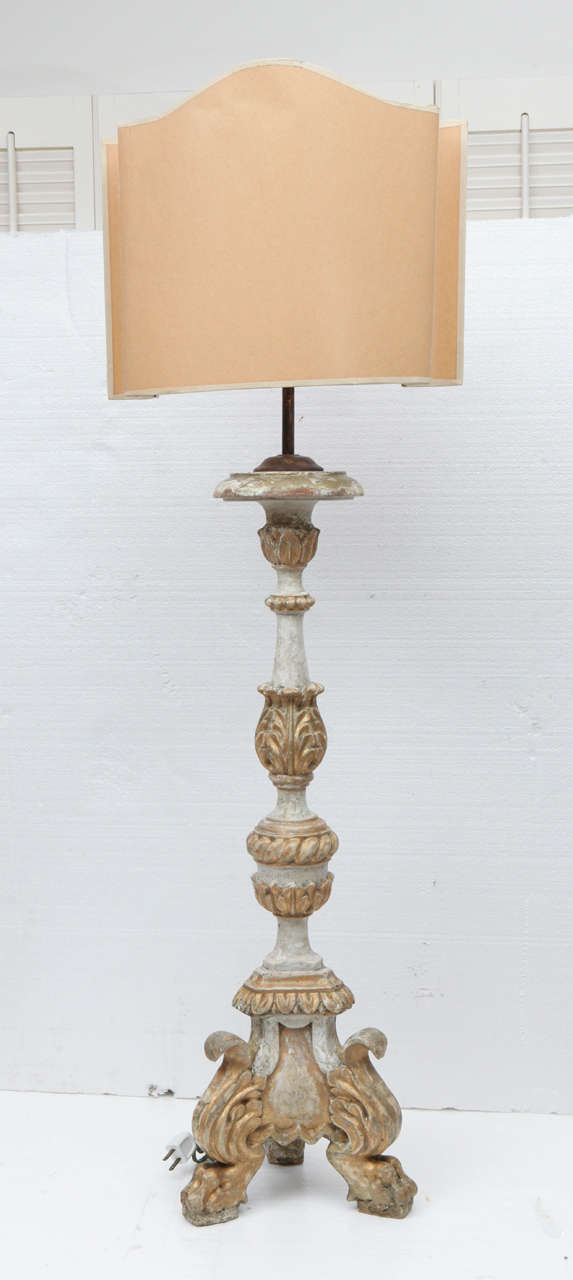 19th Century Altar Stick Lamp