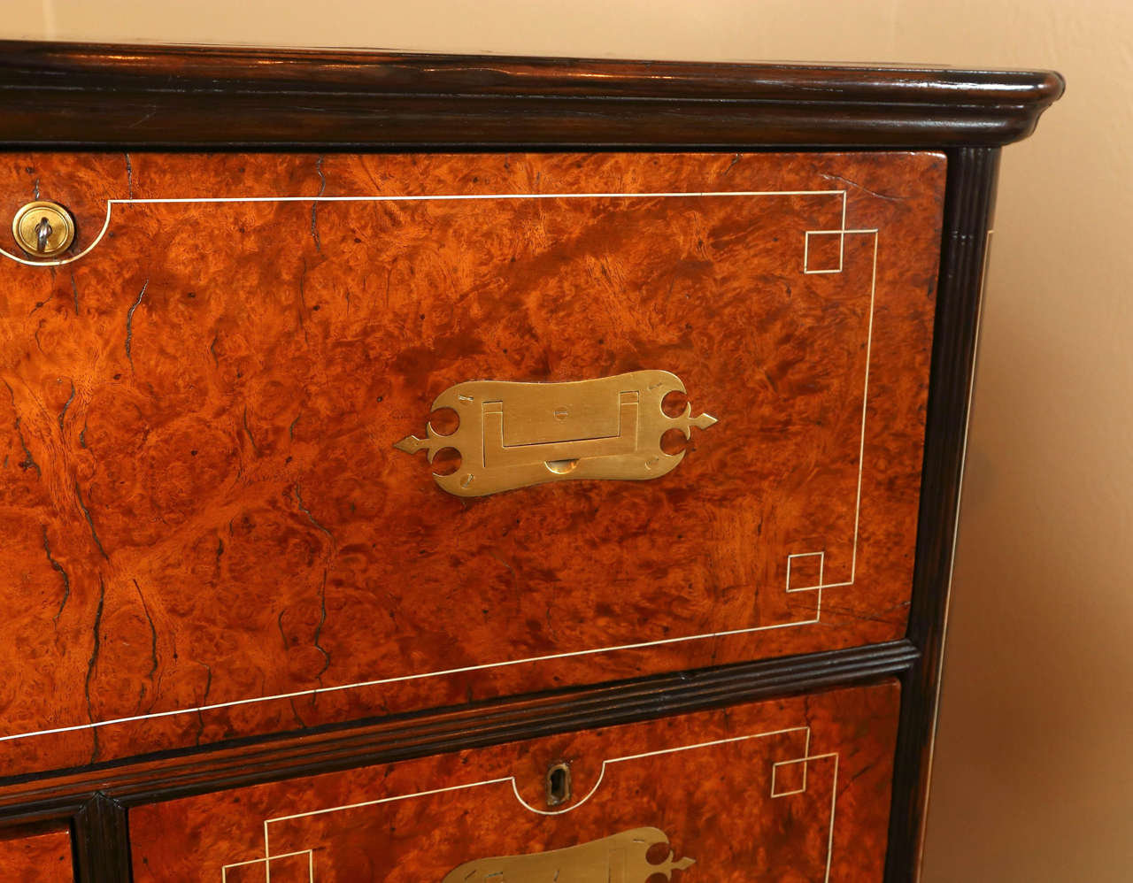 19th Century Indian Campaign Secretaire or Chest