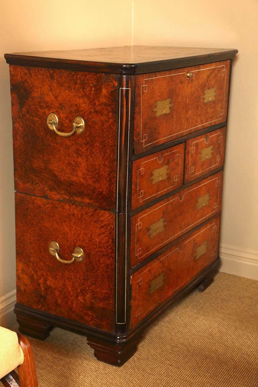 Indian Campaign Secretaire or Chest 4