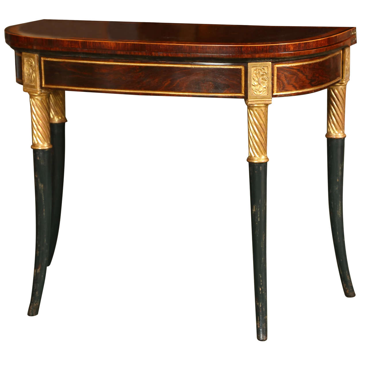 English Regency Card Table