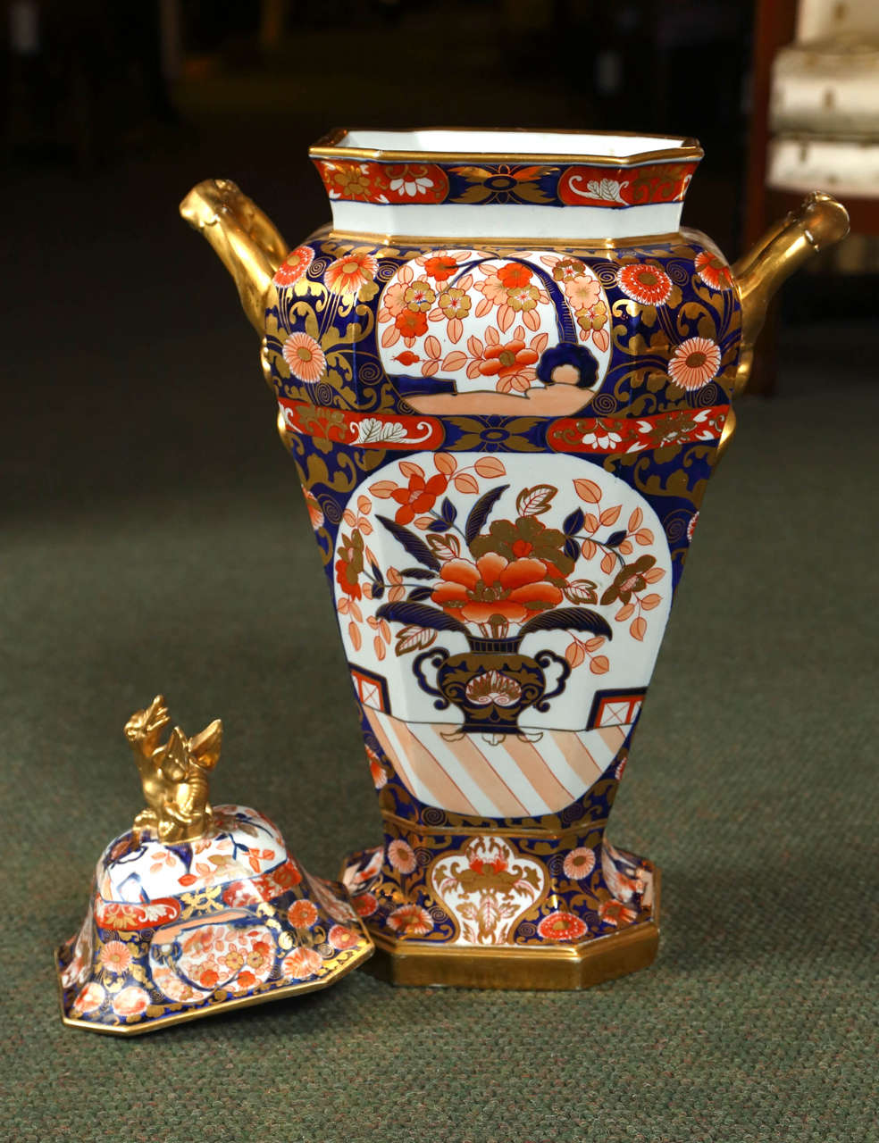 Monumental 19th Century Spode Urns 5