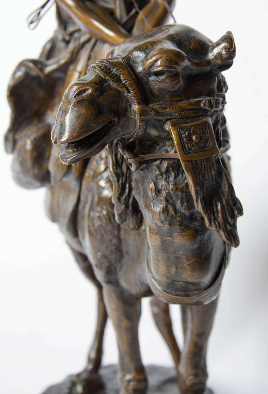 Bronze Camel and Rider by Pinedo For Sale 2