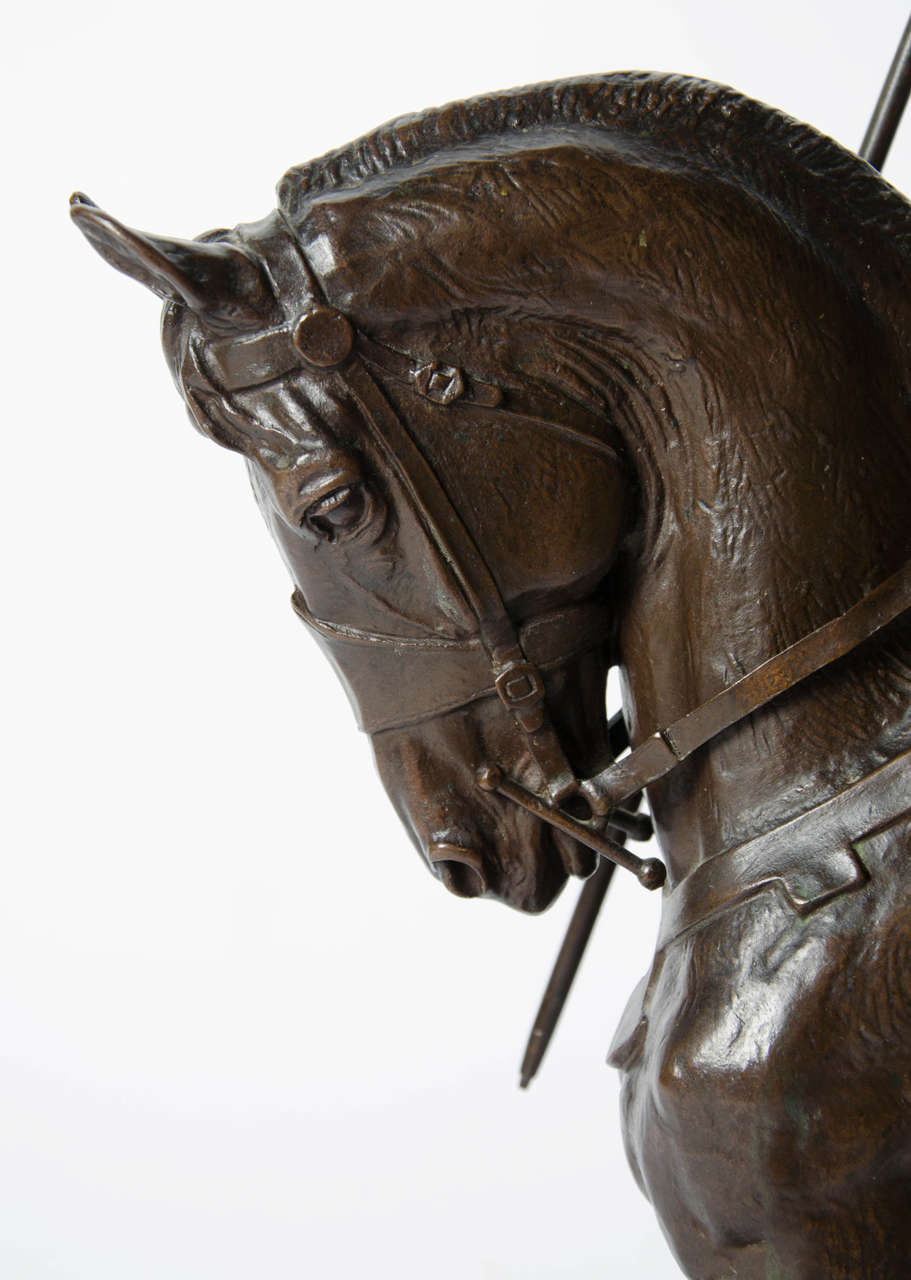 Bronze Joan of Arc by Fremiet In Excellent Condition In East Sussex, GB