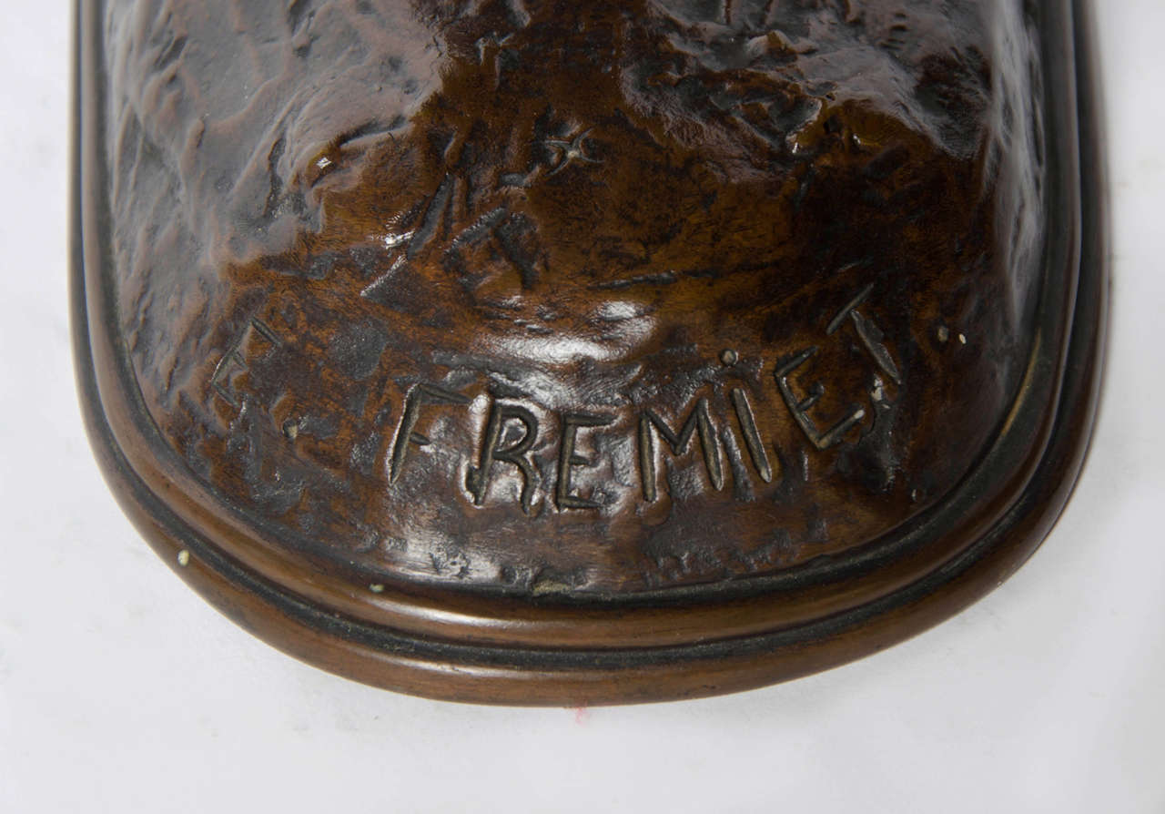 Bronze Horse and Rider by Fremiet For Sale 2