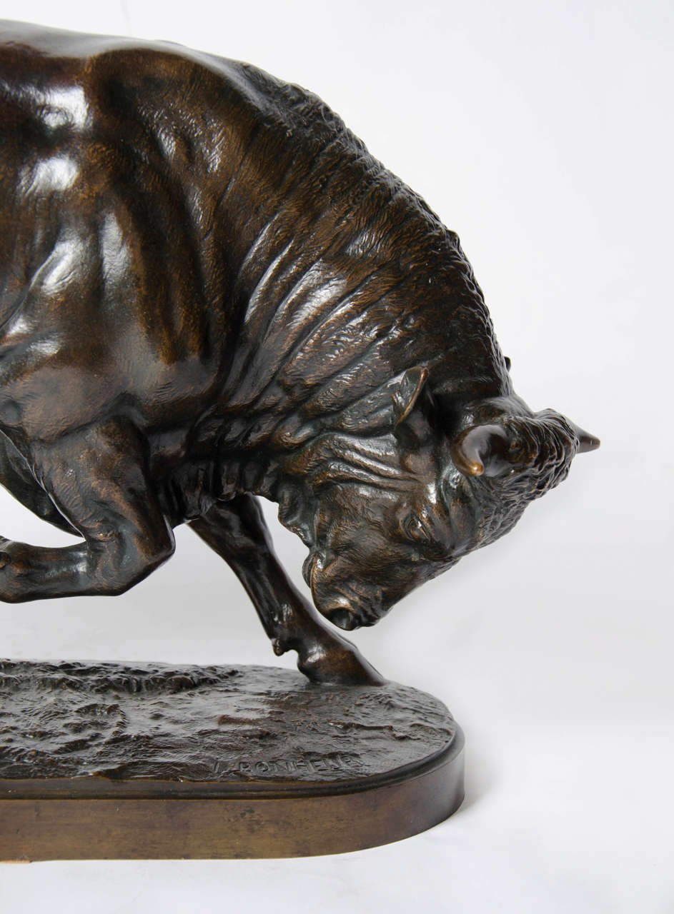French Bronze Bull by Isidore Bonheur