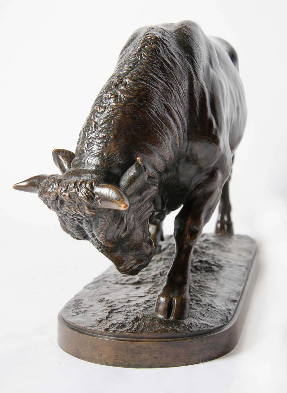 19th Century Bronze Bull by Isidore Bonheur