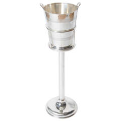 Art Deco Champagne Bucket on Stand