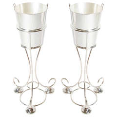 Art Deco Champagne Buckets on Stands