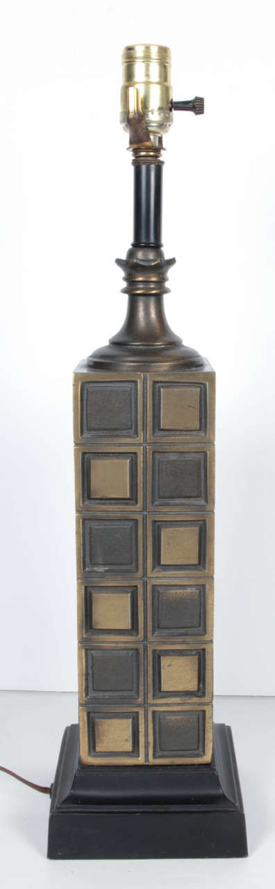 Pair of Brass Chess Lamps by Laurel In Good Condition For Sale In New York, NY