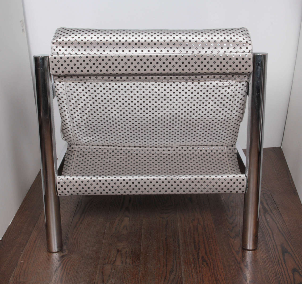 American 1970s Chrome Chair in the Manner of Milo Baughman For Sale