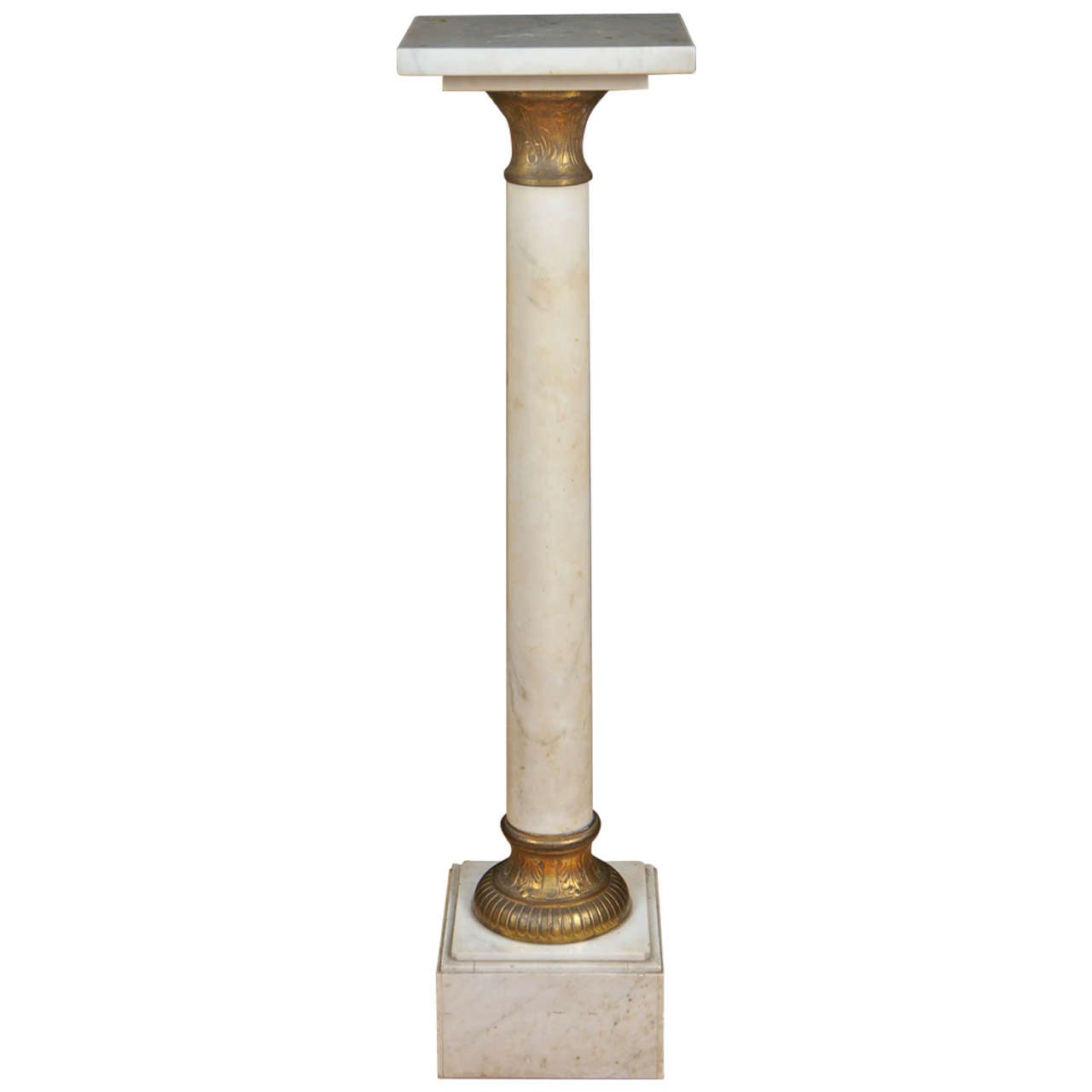 French Marble Empire Pedestal For Sale