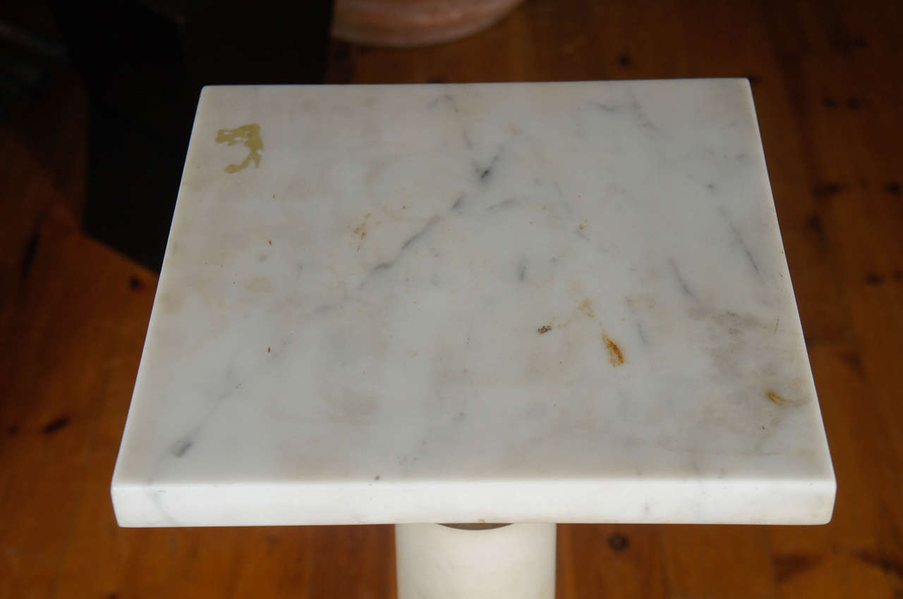 French Marble Empire Pedestal In Good Condition For Sale In Hudson, NY