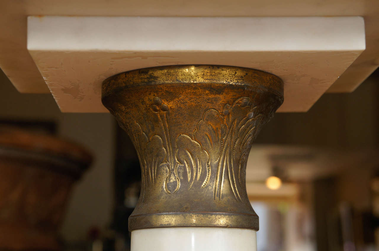 20th Century French Marble Empire Pedestal For Sale