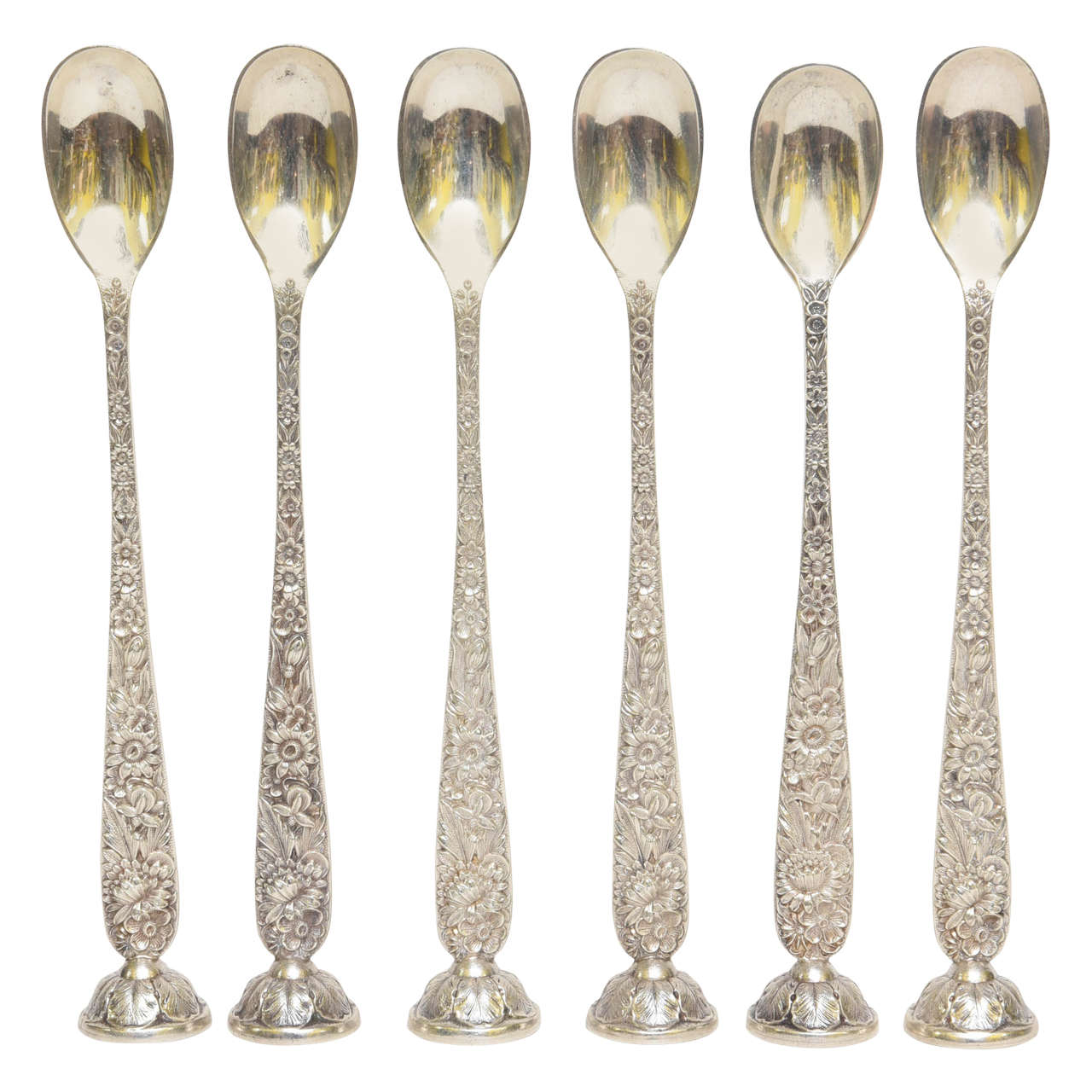 Wonderful Kirk Repousee Sterling Silver "Muddlers" Set of 6