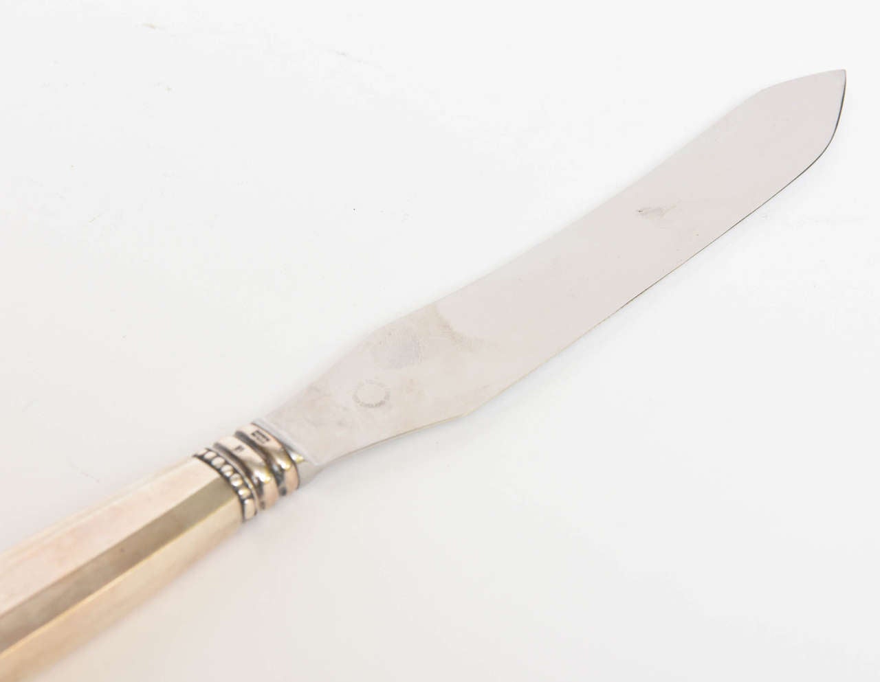 Jensen ( Denmark ) Acorn Pattern Sterling Carving Set 3