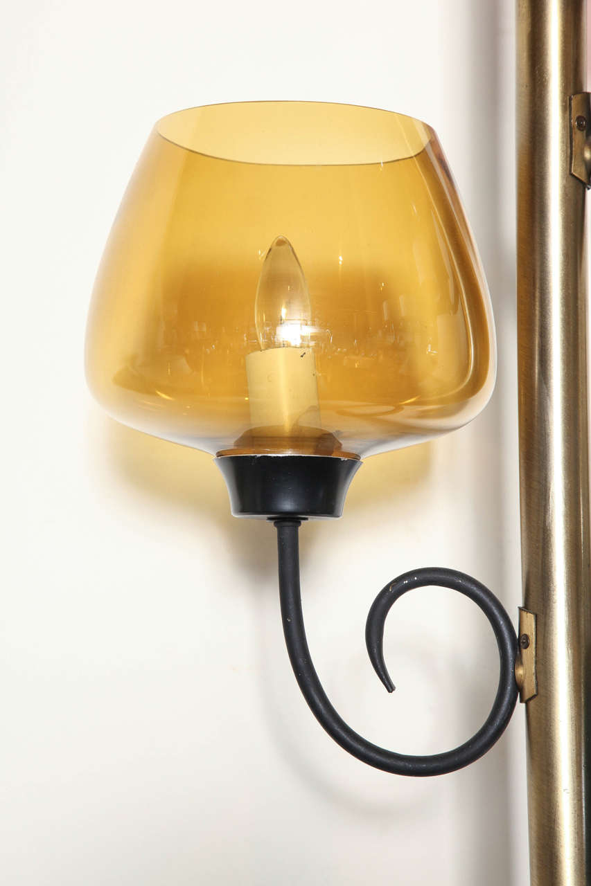 Mid-20th Century Mid-Century Modern Murano Glass Pole Lamp
