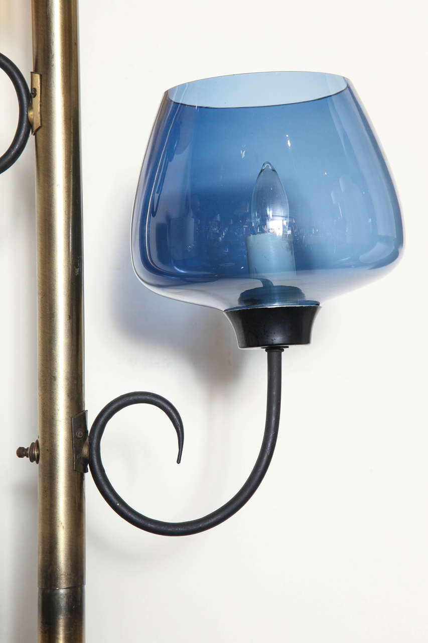 Art Glass Mid-Century Modern Murano Glass Pole Lamp