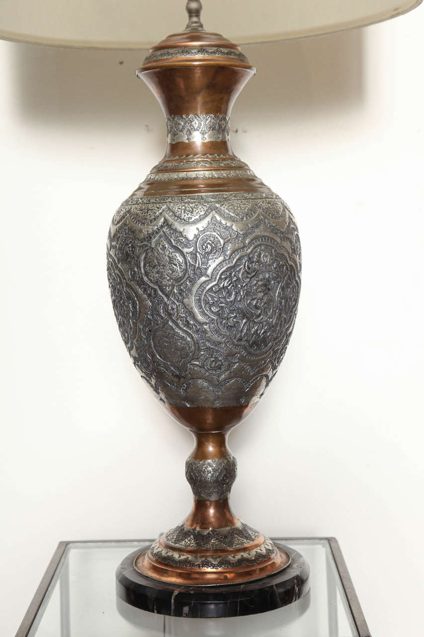Pair of Moroccan Style Table Lamps In Excellent Condition In Valley Stream, NY