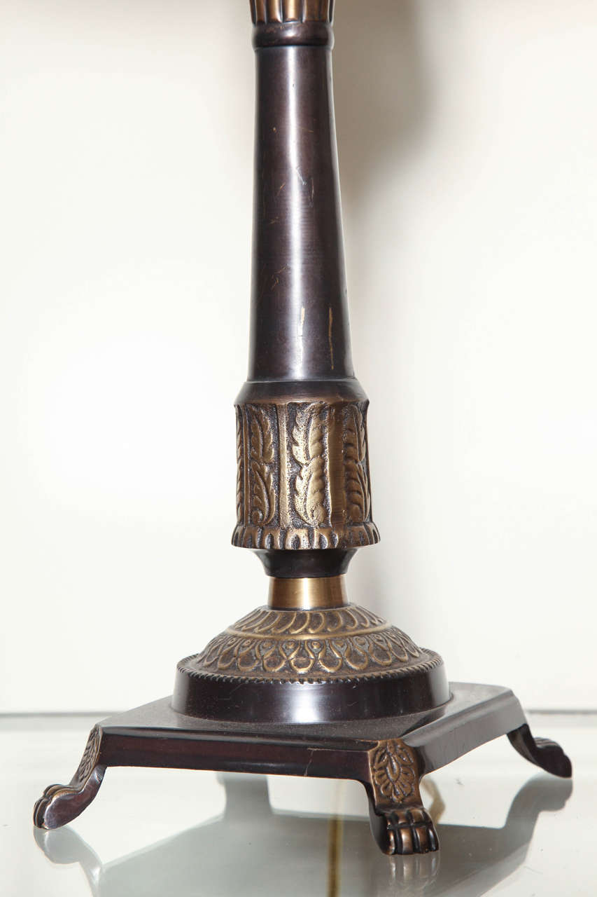Brass Regency Sculptural Table Lamps