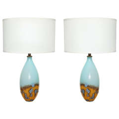 Pair of Petite Murano Table Lamps