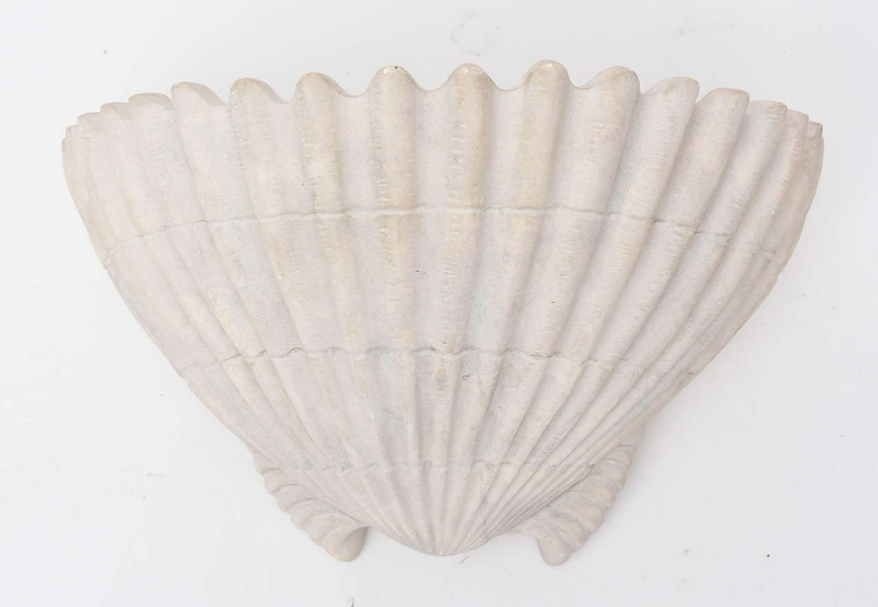 Sirmos Shell Form Sconces In Good Condition In West Palm Beach, FL