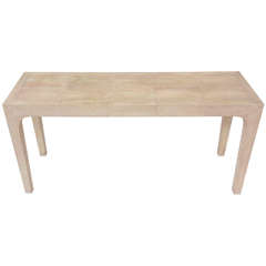 Karl Springer Shagreen Console Table 3