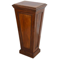 Pair of Italian Neoclassic Faux Bois Painted Pedestals