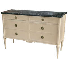 Painted French Louis XVI Style Commode Dresser 2
