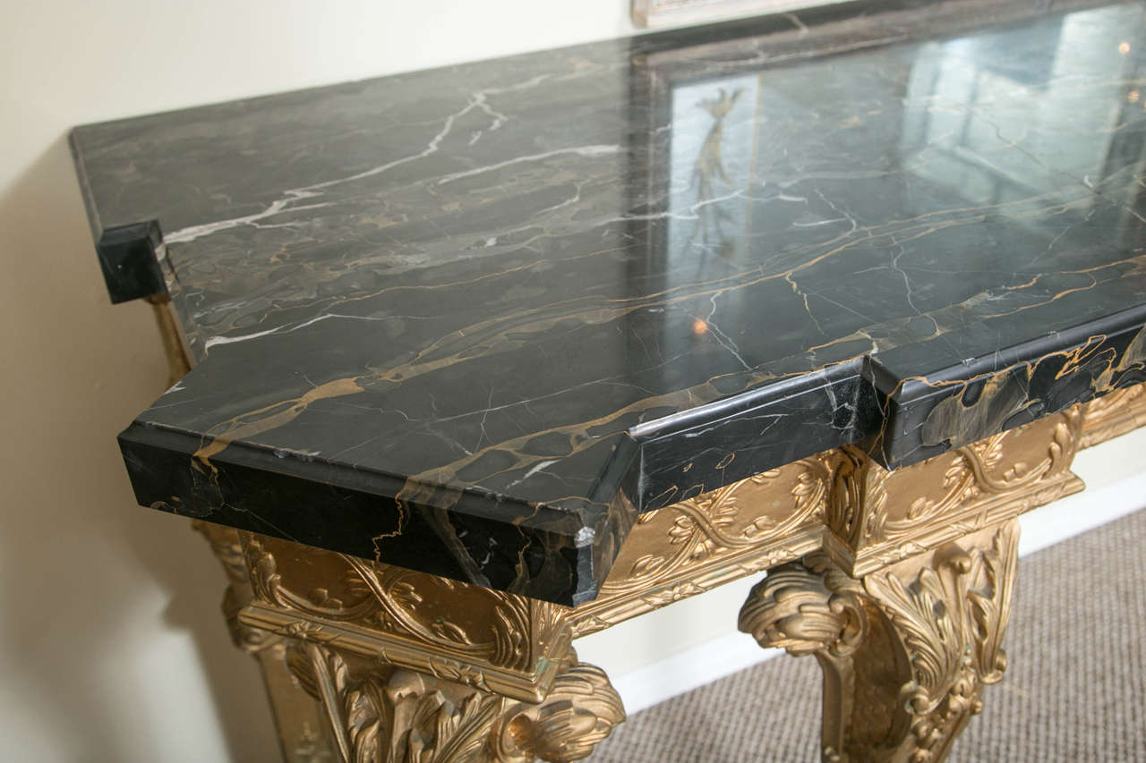 Louis XVI Monumental French Marble-Top Console Sideboard Attributed to Jansen