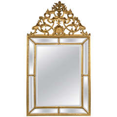 Italian Palatial Gilt Wall or Console Mirror 8