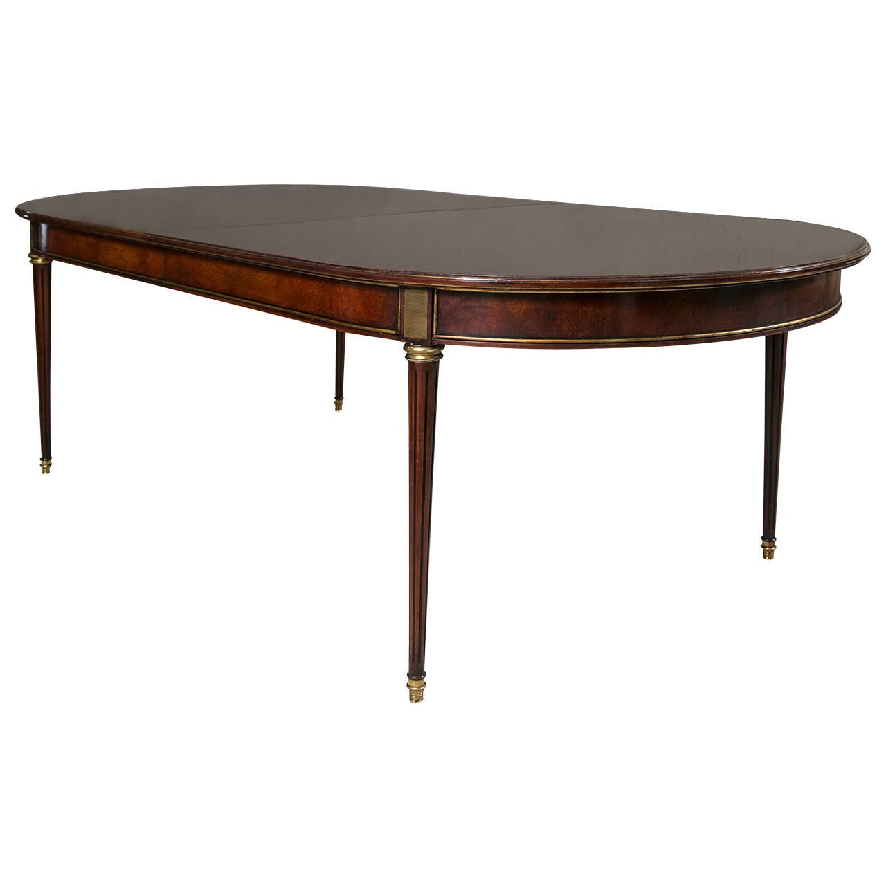Louis XVI Style Dining Table Bronze-Mounted in the Manner of Jansen