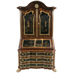 Early 19th Century Chinoiserie Secretary with Bronze Mounts 9