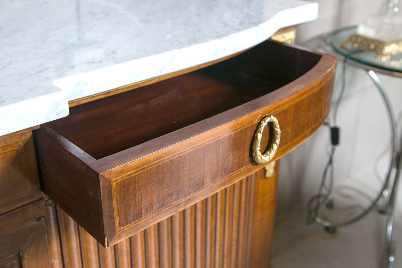 French Louis XVI Style Mahogany Sideboard 1