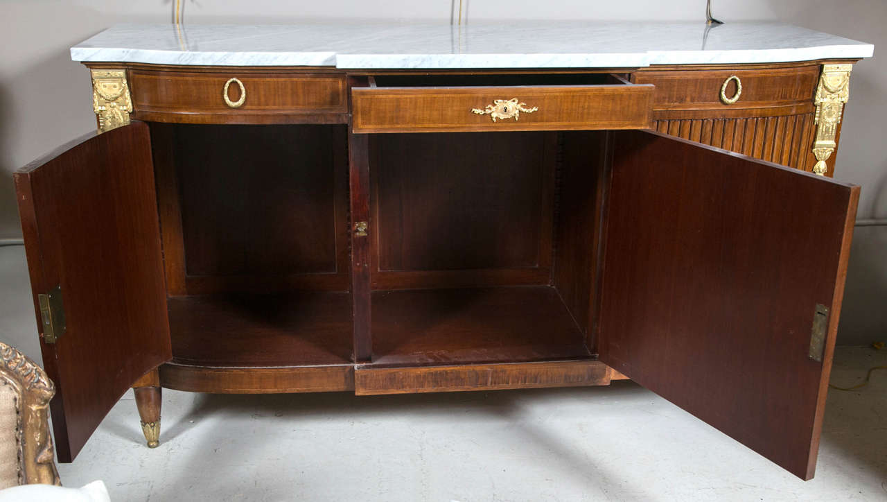 French Louis XVI Style Mahogany Sideboard 4